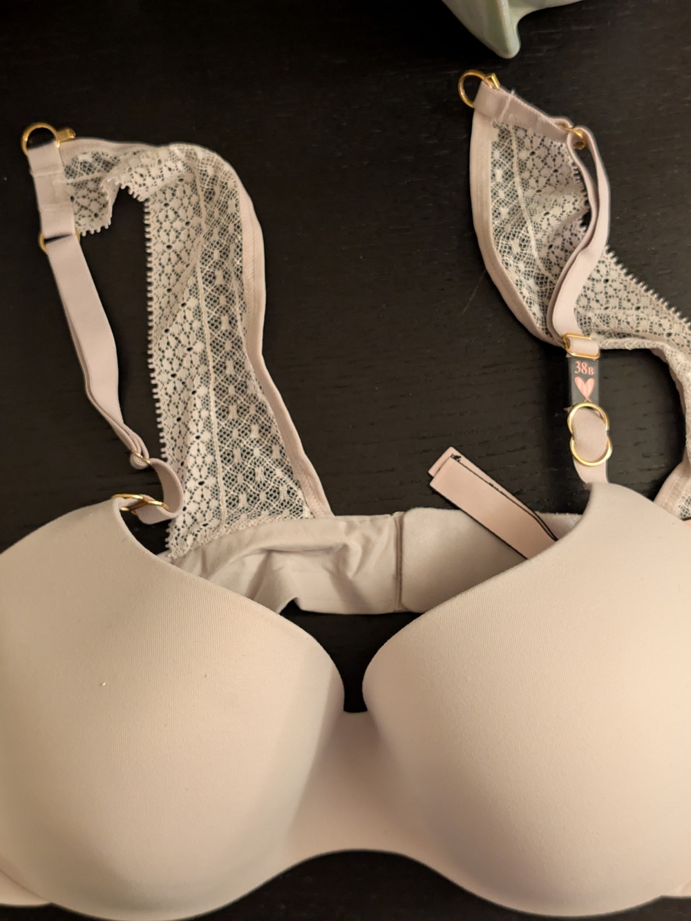 NWT Victoria's Secret Light Beige Lace-Back Demi Bra